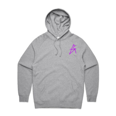 Abstract Men's Hoodie Wavy Purple Thumbnail