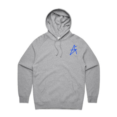 Abstract Men's Hoodie Wavy Blue Thumbnail