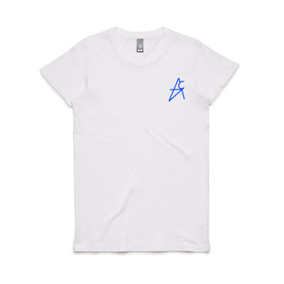 Abstract Women's T-shirt Blue Logo Thumbnail