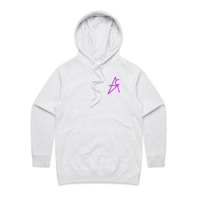 Abstract Women's Hoodie Wavy Purple Thumbnail